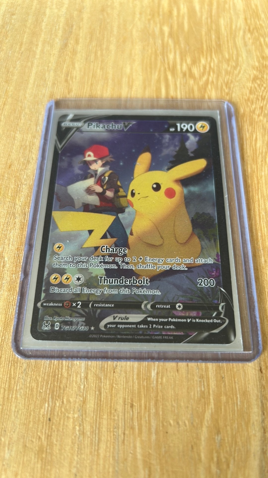Pokemon kaart Pikachu v, Ophalen of Verzenden, Zo goed als nieuw