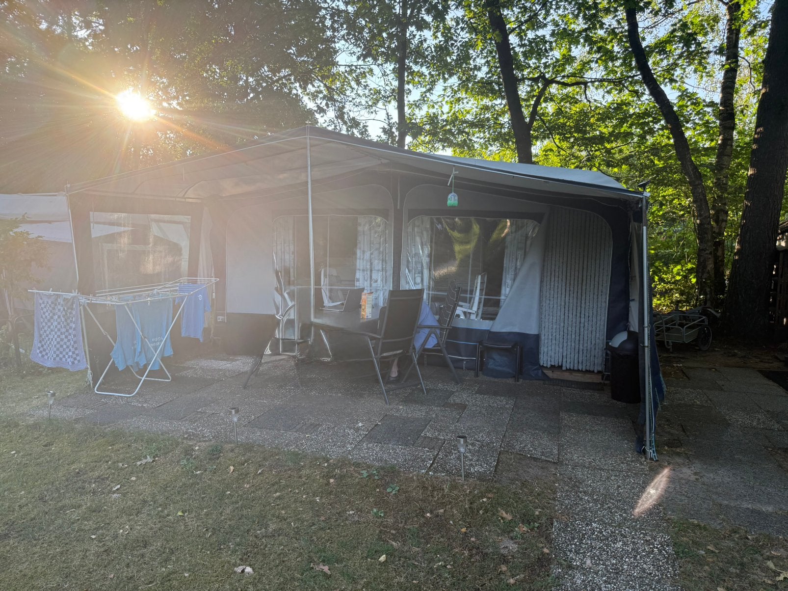 Tec travelking 530k1 caravan 2 enkele bedden, Ophalen, Zo goed als nieuw