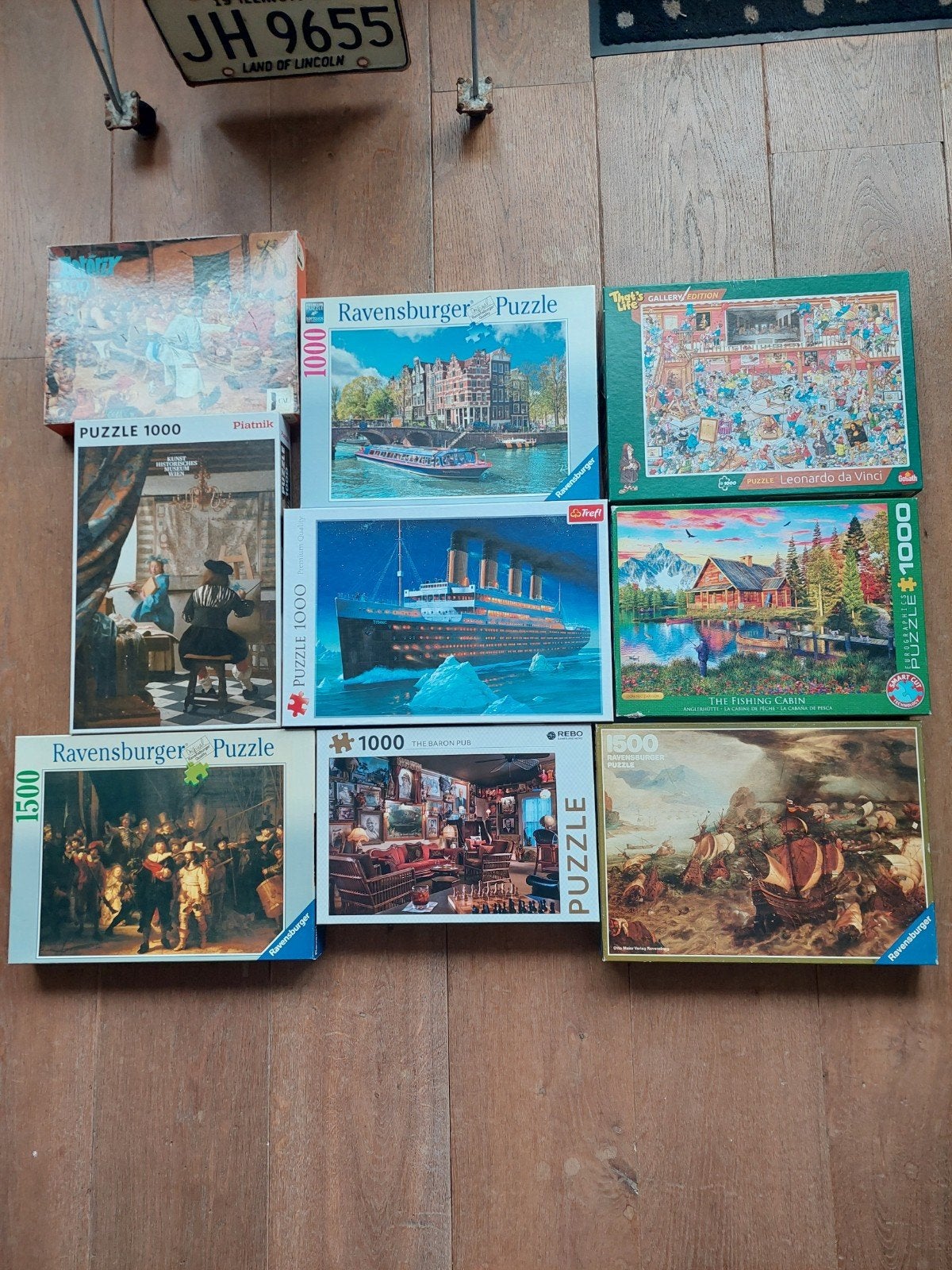 mooie, complete legpuzzels, Ophalen, 500 t/m 1500 stukjes, Zo goed als nieuw