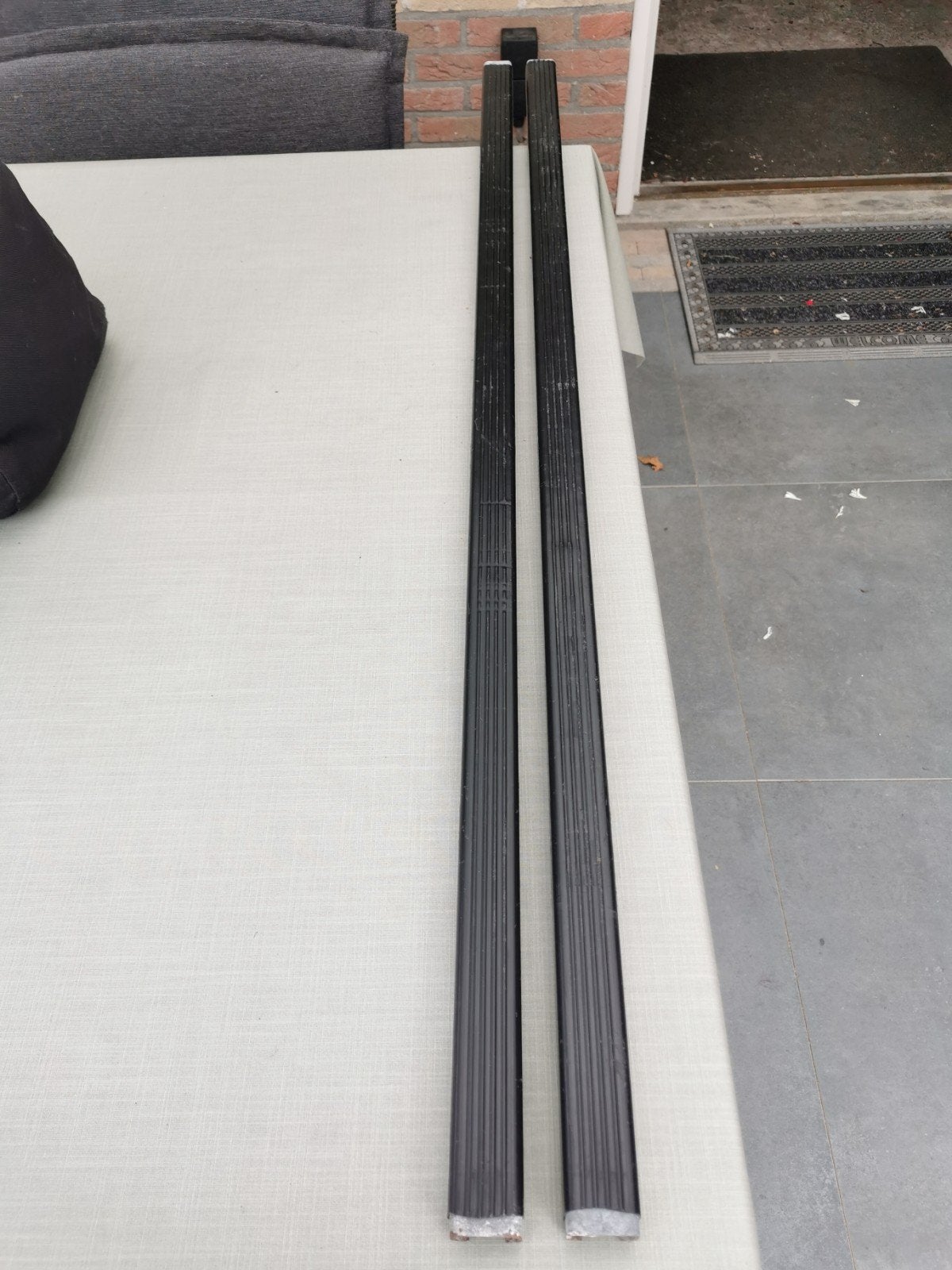 Thule stalen dakdragerstangen - 108 cm, Verzenden, Gebruikt