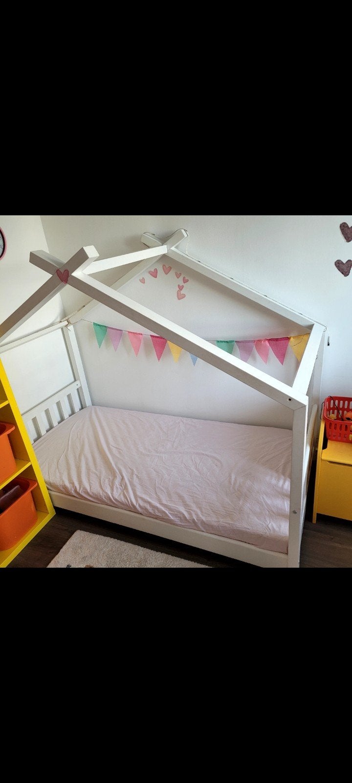Kinderbed met matras - Gebruikt, goede staat, Ophalen, Gebruikt, 70 tot 85 cm, Matras