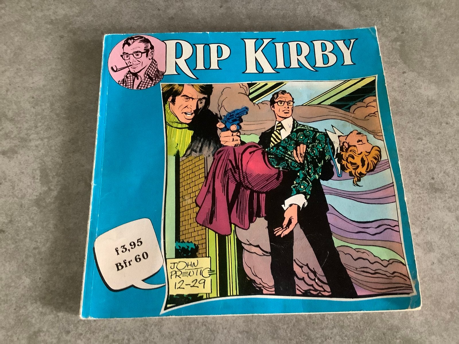 Rip Kirby - Raadsels om 'n Brief (Uitgave Nooit Gedacht), Eén stripboek, Ophalen of Verzenden, Gelezen