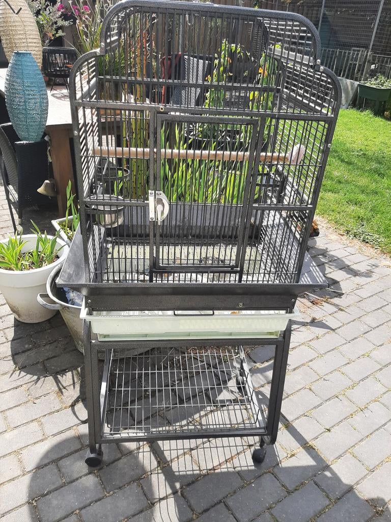 Strong Gaia papegaaienkooi, Ophalen, Zo goed als nieuw, Metaal, Vogelkooi