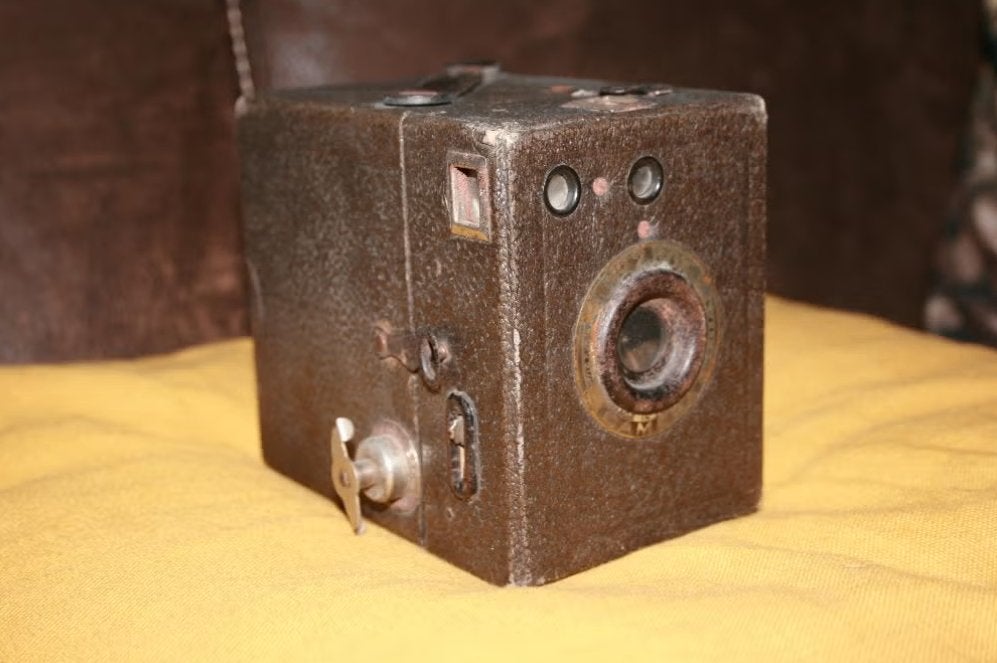 Vintage/Antieke Fotocamera "No 2 Box", Audio, Tv en Foto, Fotocamera's Analoog, Gebruikt, Compact, Onbekend, Ophalen of Verzenden