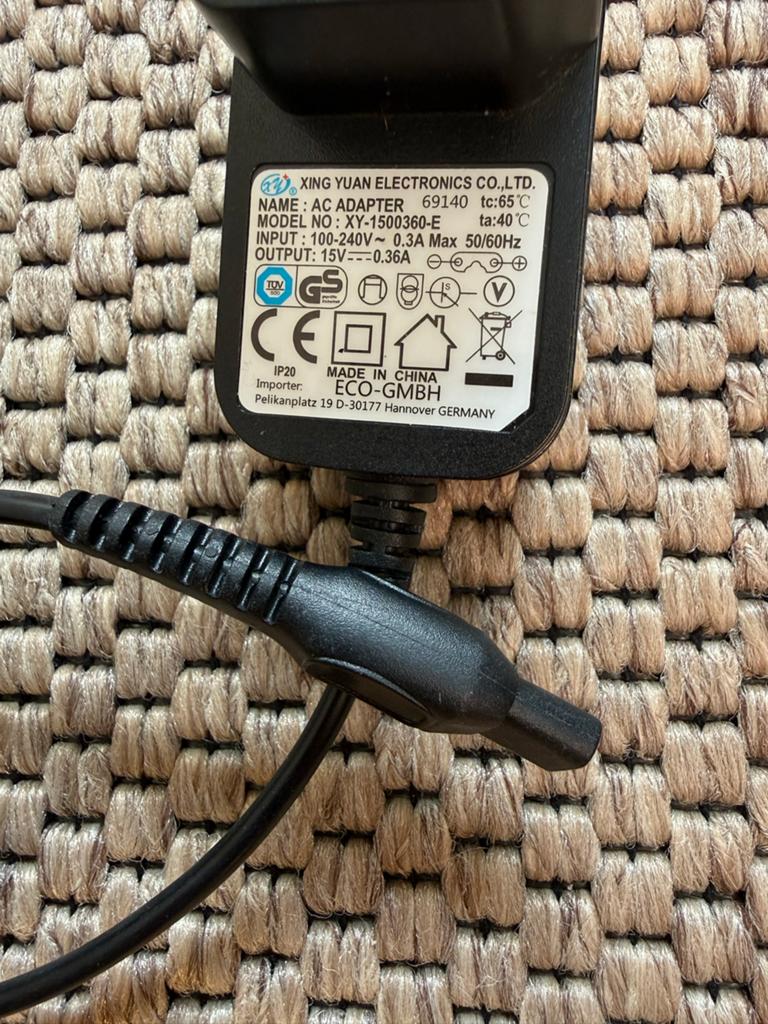 AC Adapter 15V 0.36A - XING YUAN ELECTRONICS, Ophalen of Verzenden, Gebruikt