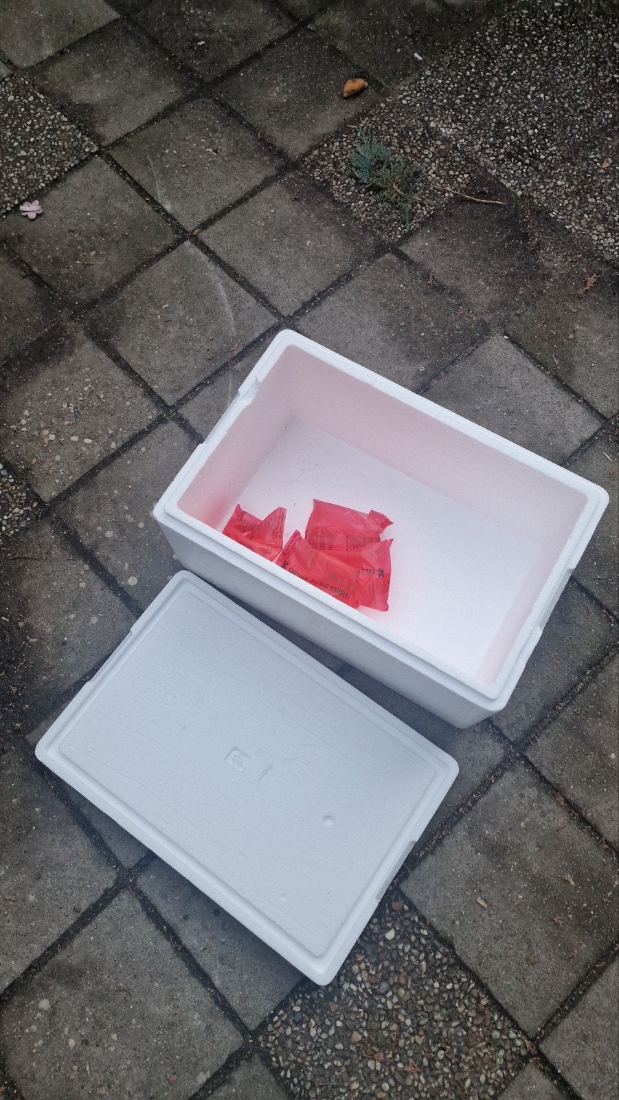2x Piepschuim dozen voor koel transport - Gratis ophalen, Huis en Inrichting, Ophalen
