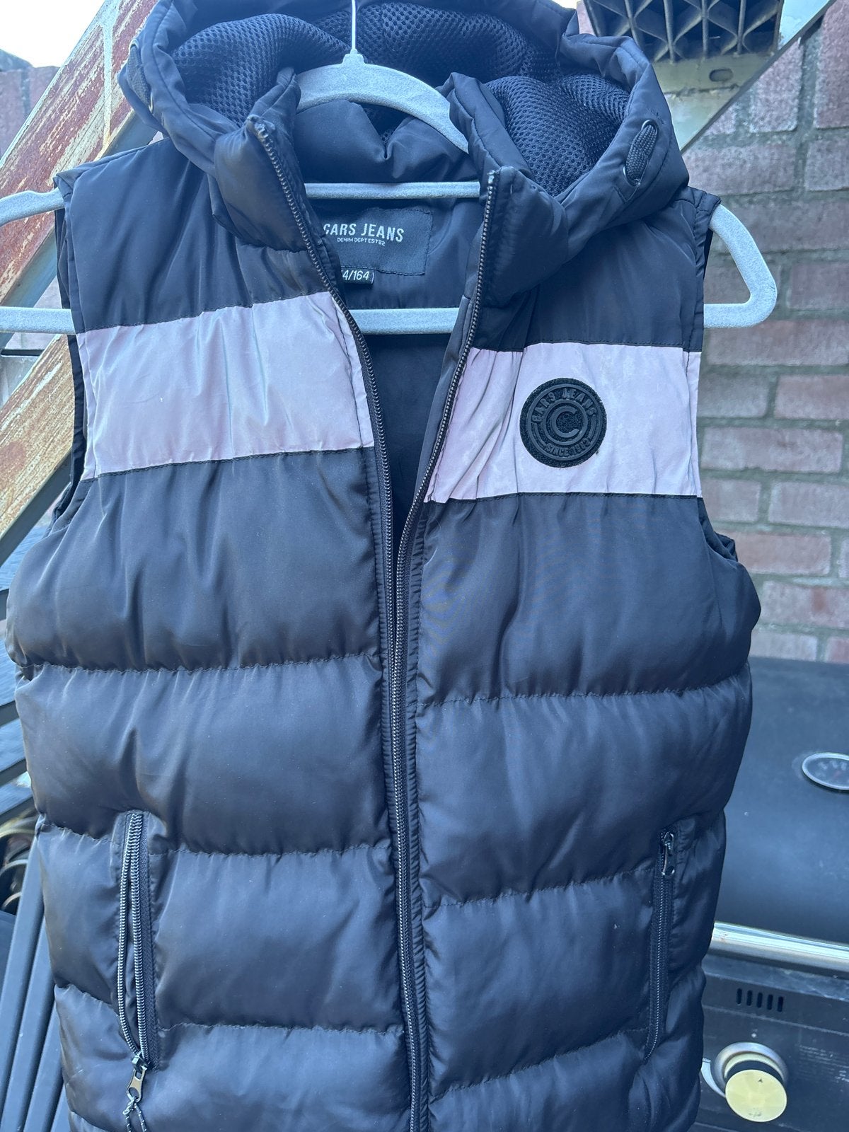 Cars Jeans Bodywarmer Zwart Maat 164, Ophalen of Verzenden, Gebruikt, Jongen, Jas