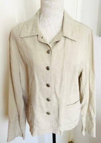Tence jasje/colbert maat 38, Kleding | Dames, Maat 38/40 (M), Beige, Ophalen of Verzenden, Zo goed als nieuw