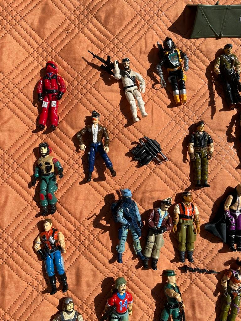 Grote collectie vintage actiefiguren (G.I. Joe), Kinderen en Baby's, Speelgoed | Actiefiguren, Ophalen of Verzenden, Gebruikt