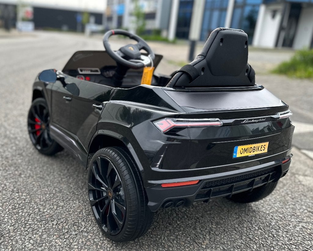 Lamborghini Urus 12v zwart RC - Leer - Rubberbanden - FM Ra, Ophalen of Verzenden, Nieuw
