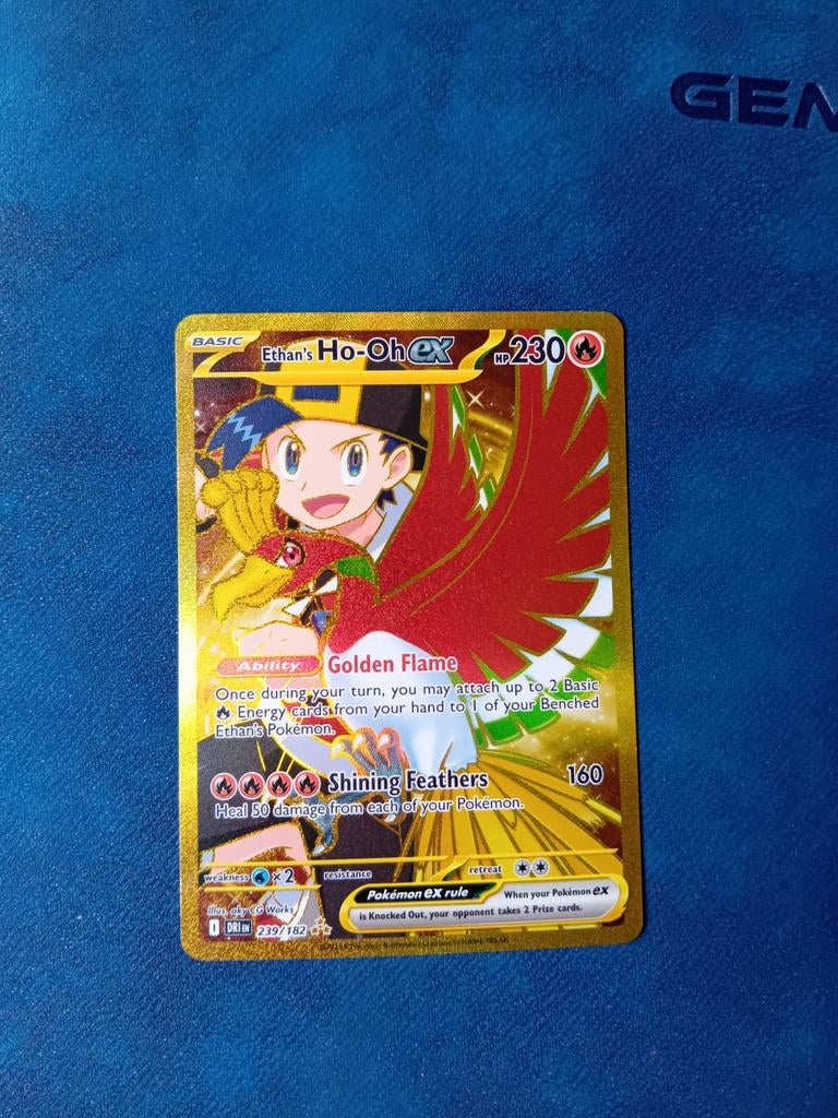 Ethan's Ho-oh 239/182, Ophalen of Verzenden, Zo goed als nieuw, Losse kaart, Foil