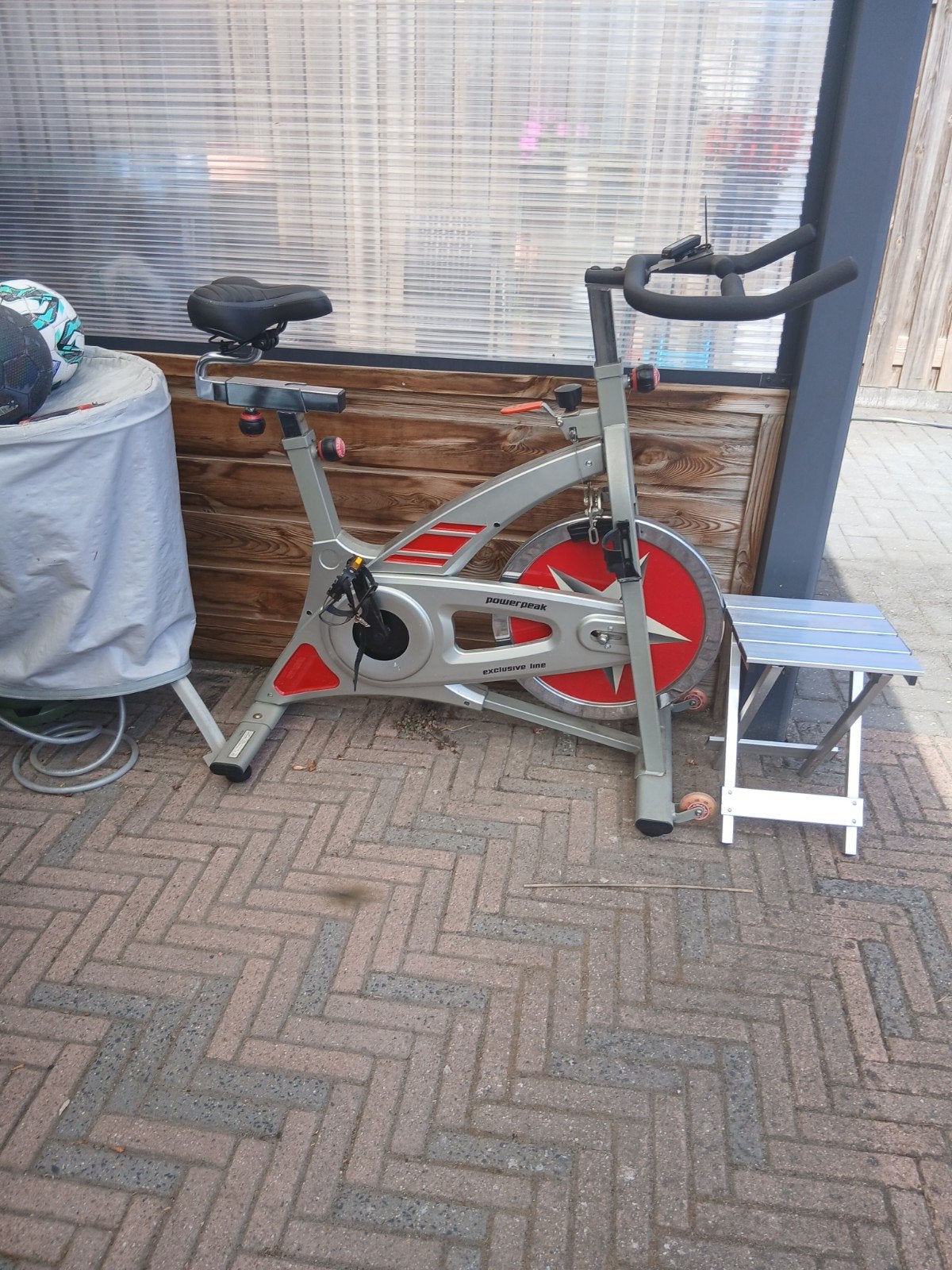 Powerpeak Exclusive Line Spinningfiets ophalen in Apeldoorn., Ophalen, Gebruikt, Spinningfiets, Metaal