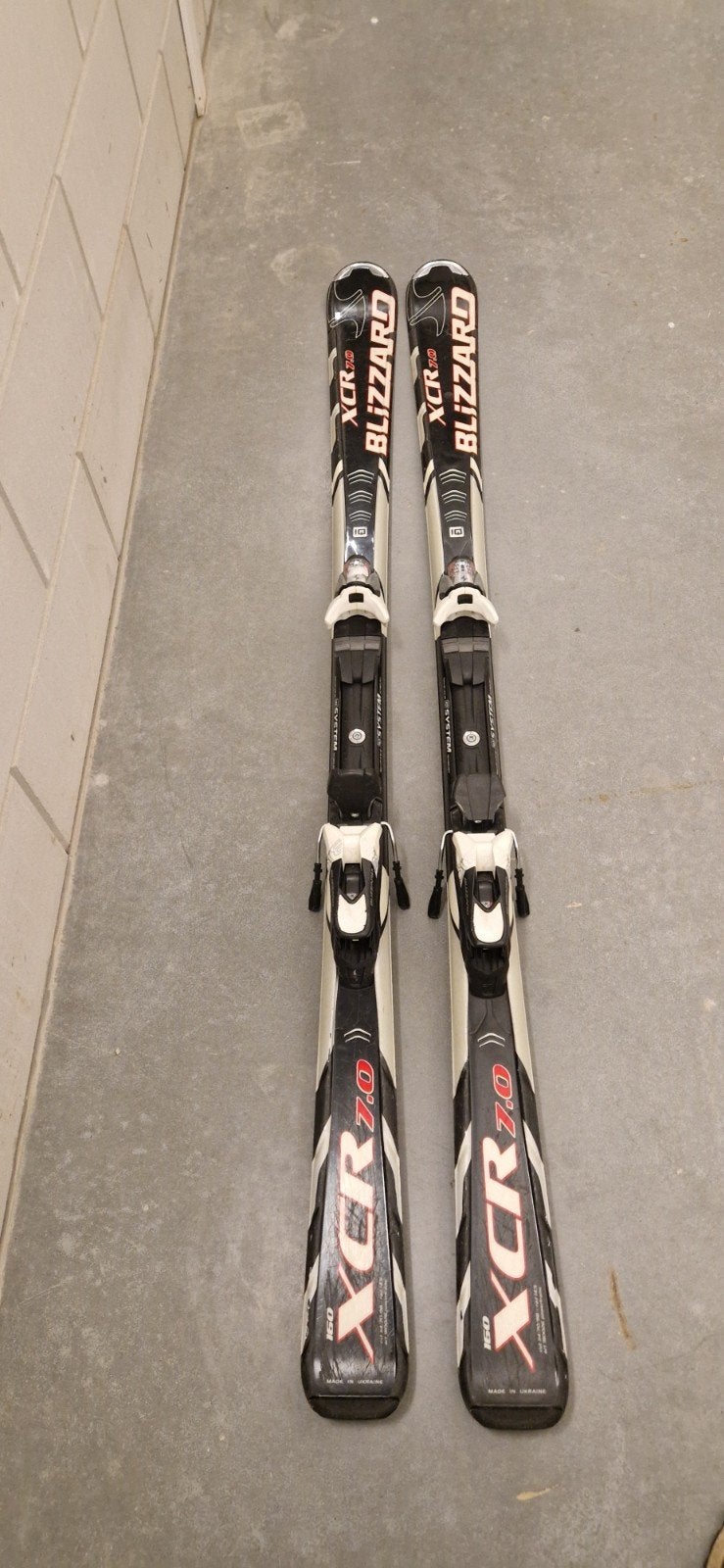 Blizzard XCR 7.0 ski's met bindingen en skitas, Ophalen, 160 tot 180 cm, Gebruikt, Skiën