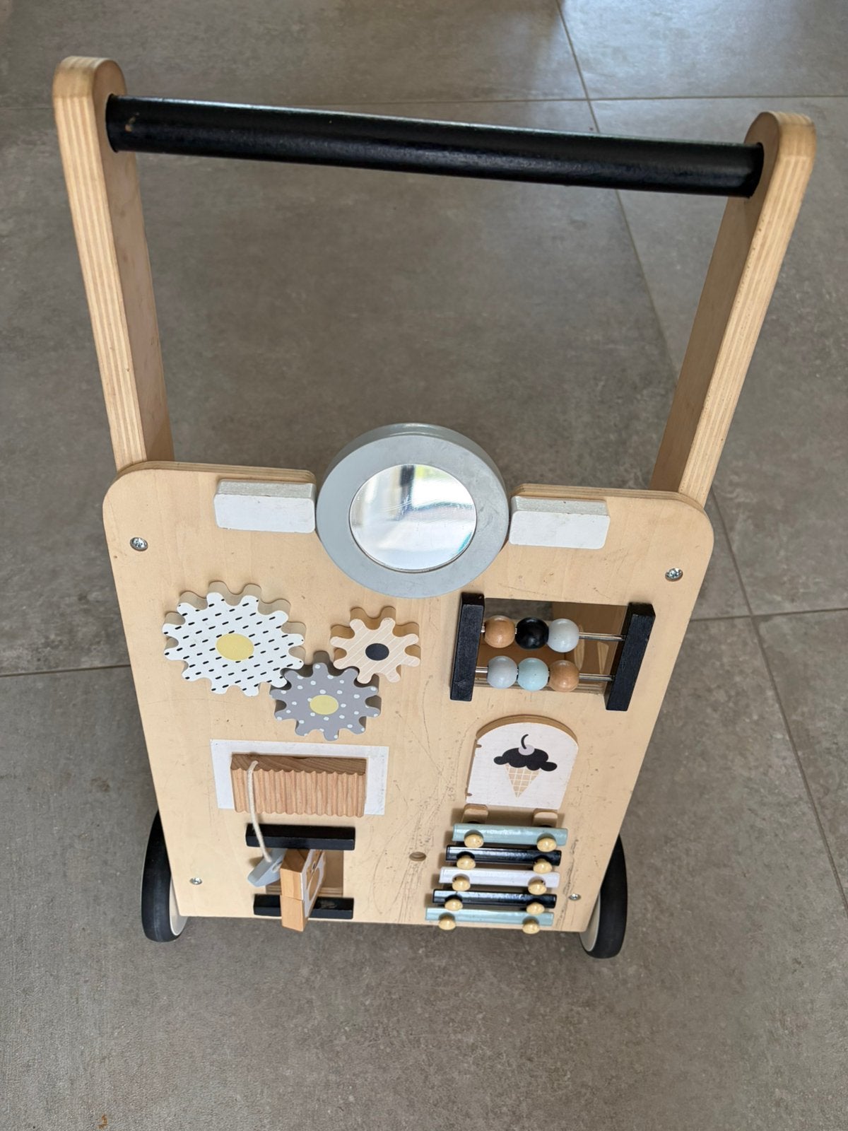 Petite Amelie Houten Loopwagen met Activiteitenbord, Ophalen, Gebruikt, Overige typen, Met geluid