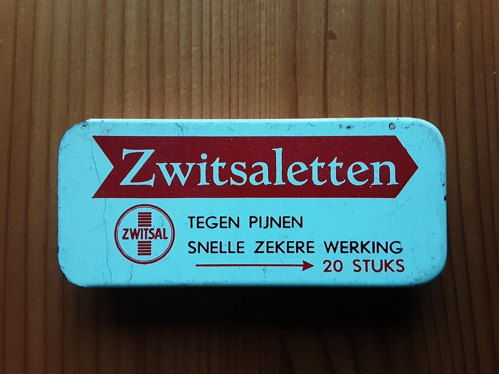 ZWITSALETTEN Blikje van ZWITSAL., Verzamelen, Ophalen of Verzenden, Gebruikt, Overige