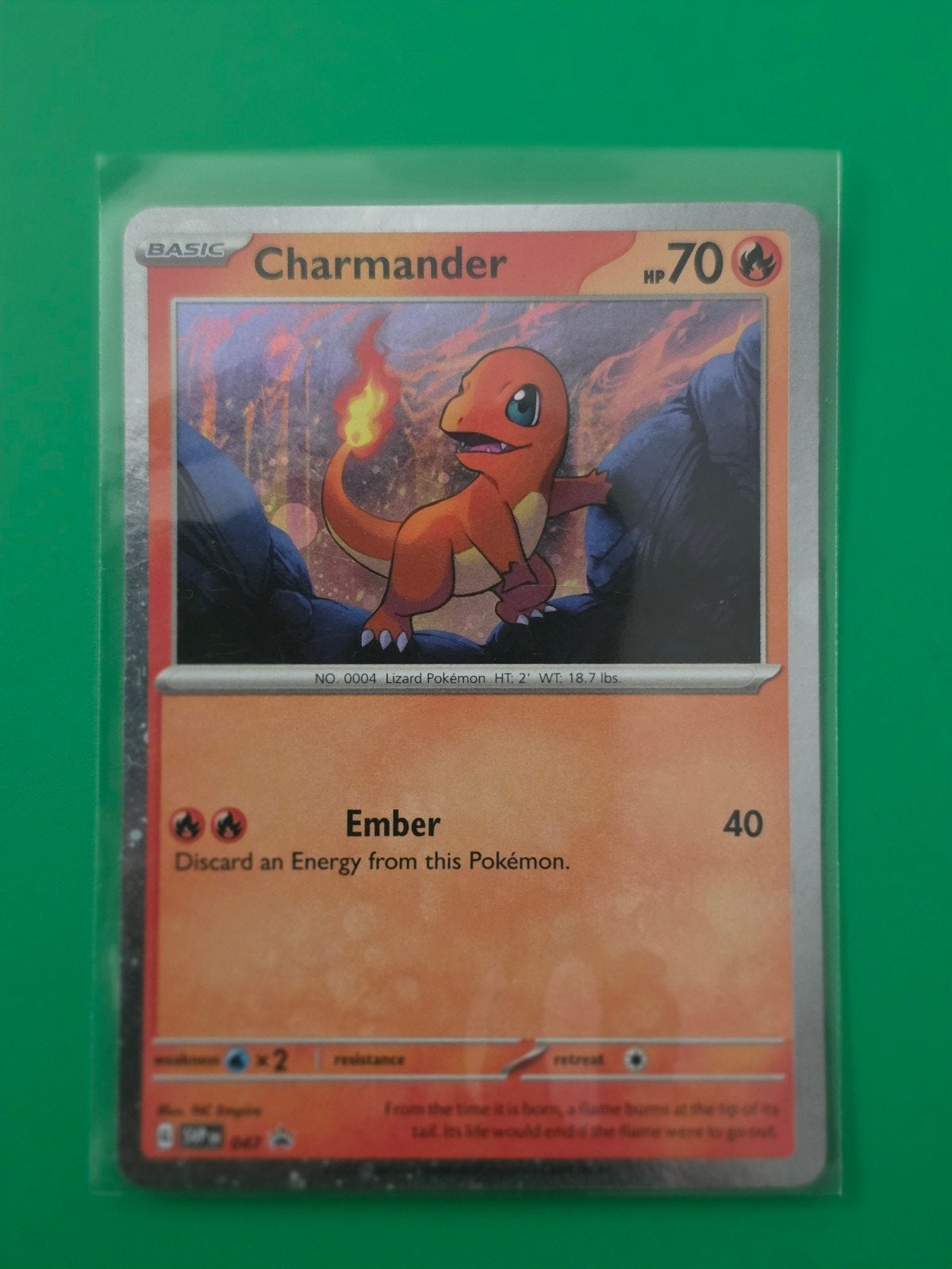 Charmander 047 Promo Holo, Ophalen of Verzenden, Zo goed als nieuw, Losse kaart