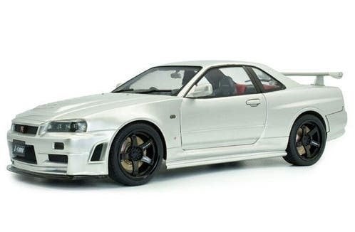 Nissan Skyline R34 GT-R Z Tune '99, zilver - Solido - 1:18, Hobby en Vrije tijd, Modelauto's | 1:18, Solido, Solido, Rue de L' Ecusson 2, 56120 Josselin France