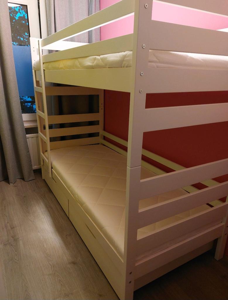 Stapelbed, inclusief matrassen, deelbaar naar 2 losse bedden, Ophalen, Stapelbed