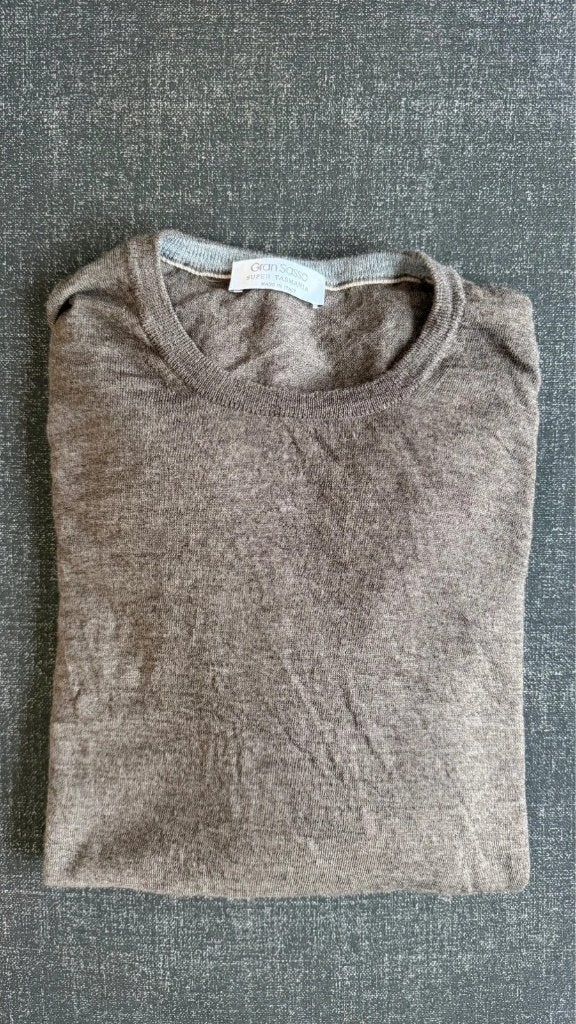 Gran Sasso Super Tasmania Virgin Wool Bruine Trui Maat 50, Bruin, Verzenden, Maat 48/50 (M), Gran Sasso