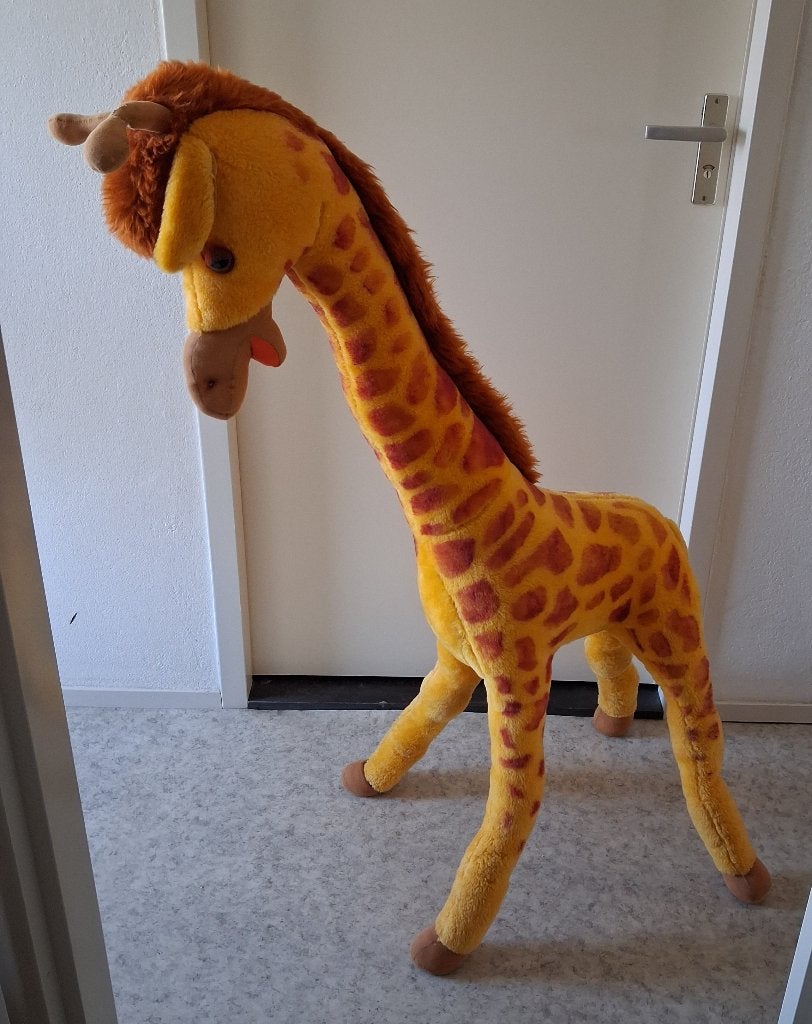 Vintage giraffe knuffel 150cm, Ophalen of Verzenden, Gebruikt