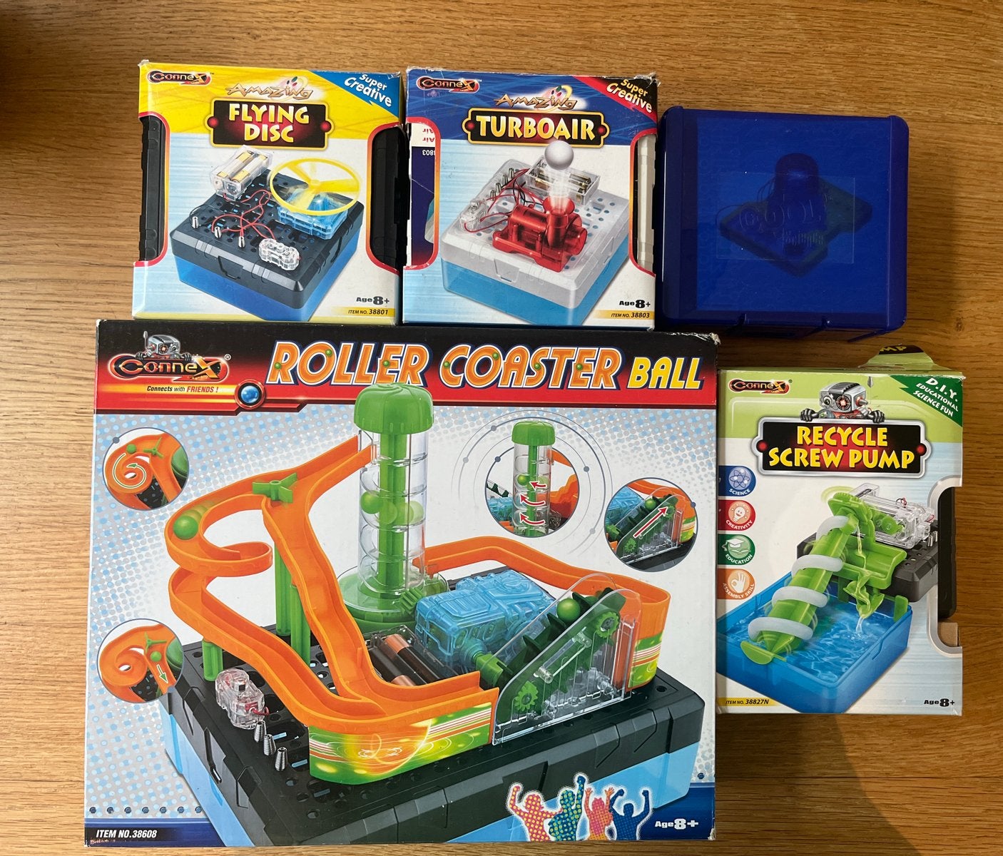 Connex speelgoed: Roller Coaster Ball, Flying Disc, Turboair