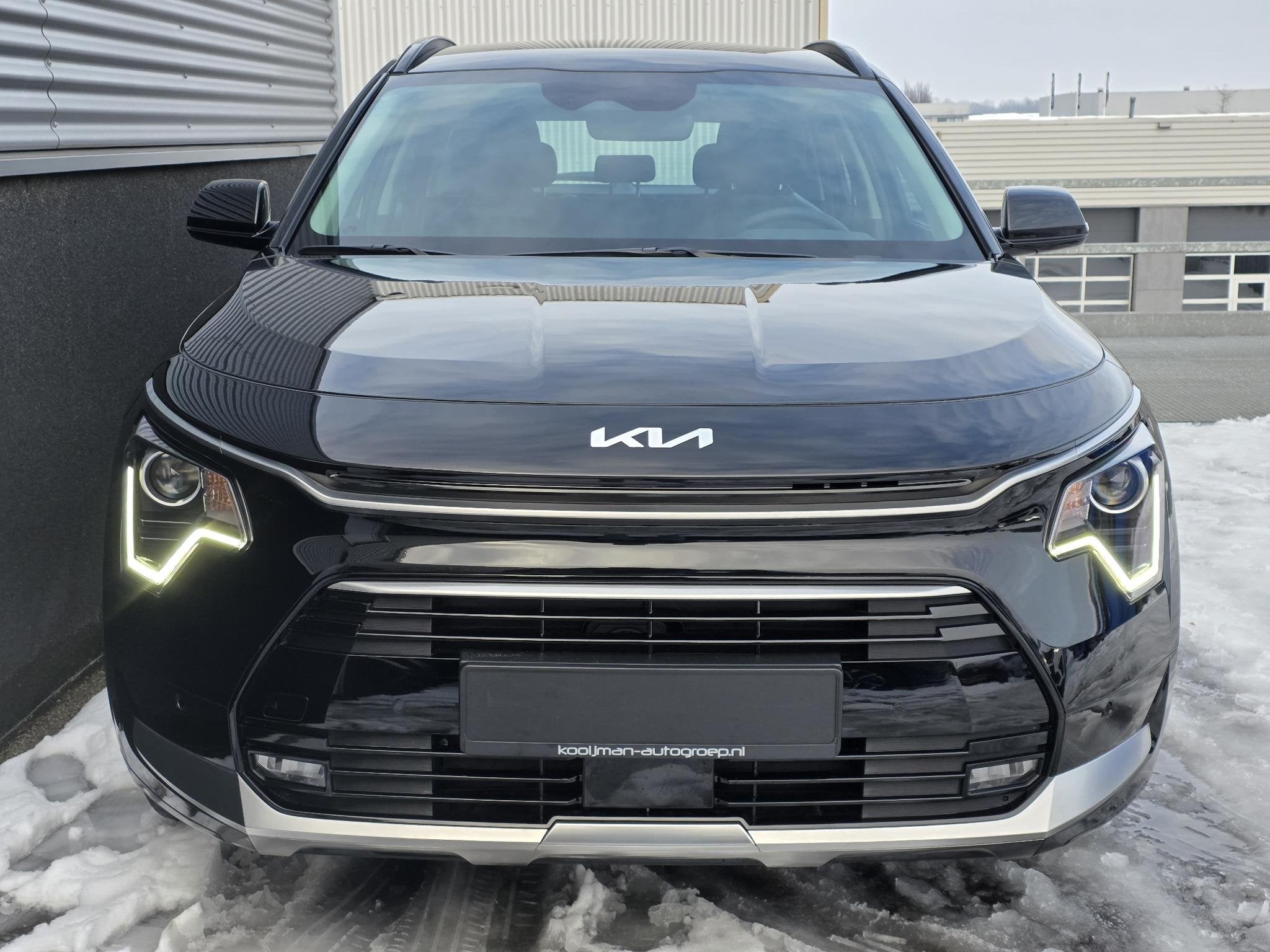 Kia Niro 1.6 GDi Hybrid DynamicLine ACTIE! Direct rijden. Ui, Auto's, Kia, 1374 kg, Euro 6, Leder en Stof, Zwart