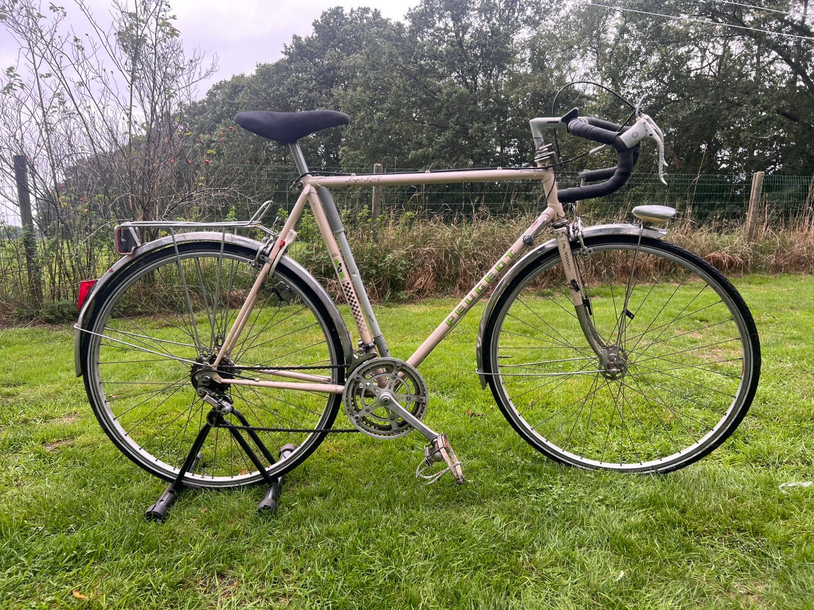 Retro Peugeot Racefiets, Ophalen