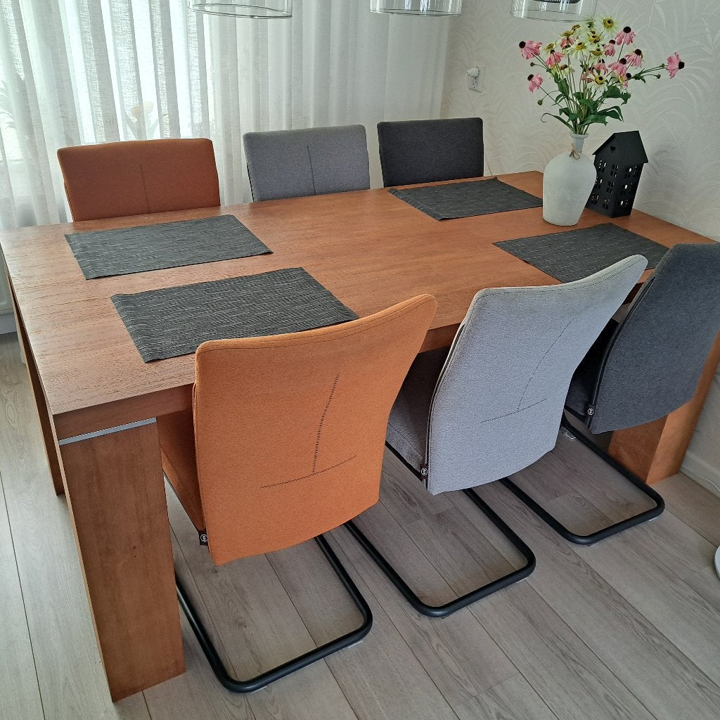 Eettafel Mahonie (Robuust), Ophalen, Gebruikt, Teakhout, 50 tot 100 cm