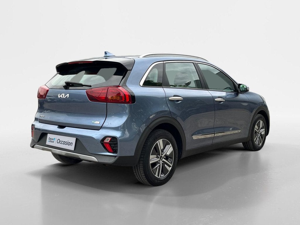 Kia Niro 1.6 GDi PHEV DynamicLine | Climate Control | Cruise, Auto's, Kia, Gebruikt, Blauw, Leder en Stof, Plug-in hybride