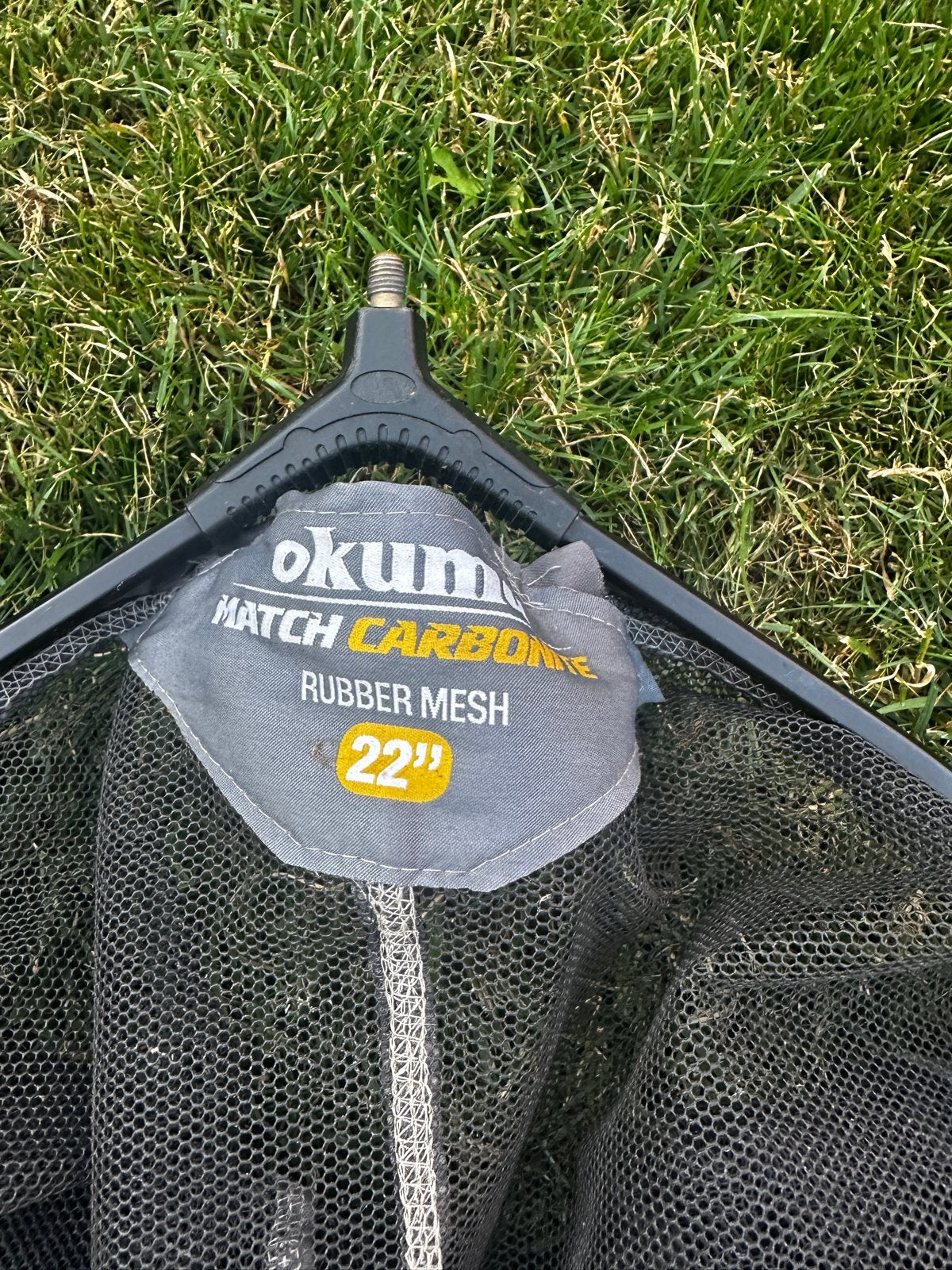 Okuma Carbonite Match Rubber Mesh Schepnet 22", Ophalen of Verzenden, Gebruikt, Net of Fuik
