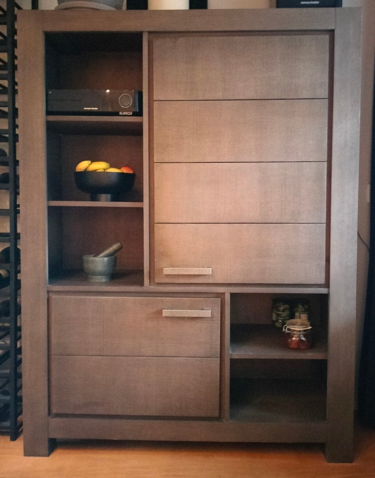 Foto 3 van Wandkast 3 houten kasten wandmeubel boekenkastje tv meubel