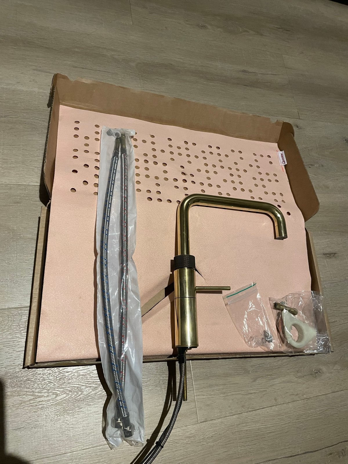 Quooker Fusion Square Messing Kraan - Zo goed als nieuw, Ophalen, Overige typen, Goud, Zo goed als nieuw