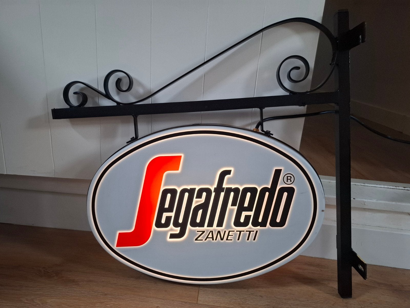 Segafredo Zanetti Lichtreclame - Vintage Reclamebord, Ophalen