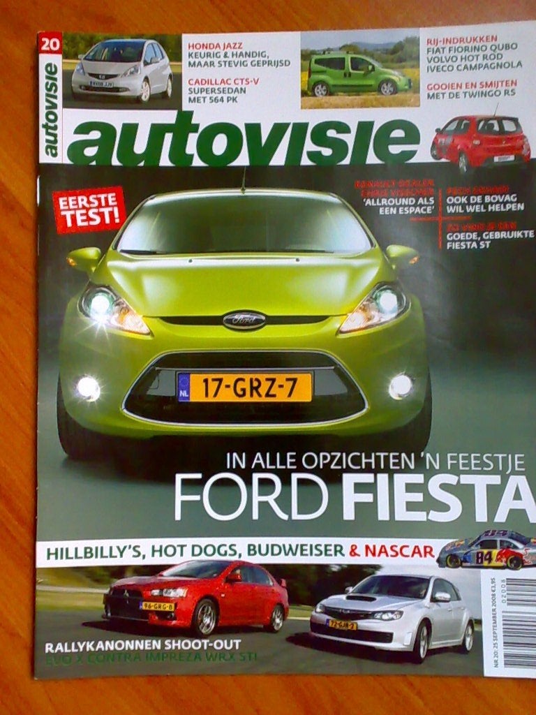 AutoVisie: Renault Twingo RS, Honda Jazz, Ford Fiesta, Ophalen of Verzenden, Zo goed als nieuw, Algemeen