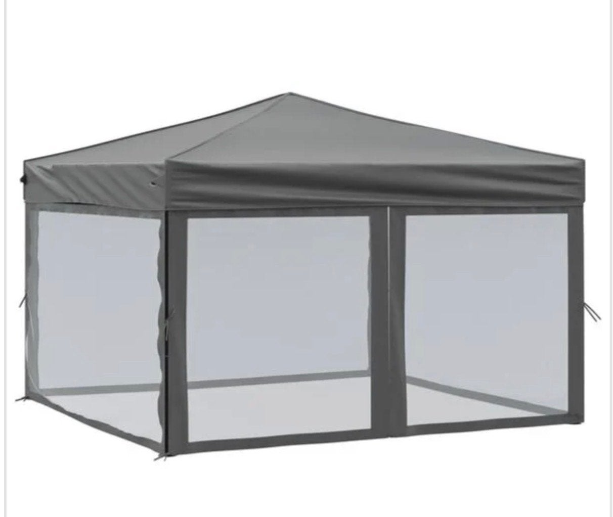 Partytent 3x3 meter pop-up  antraciet -nieuw in doos-, Opvouwbaar, Partytent, Minder dan 4 meter, Zo goed als nieuw