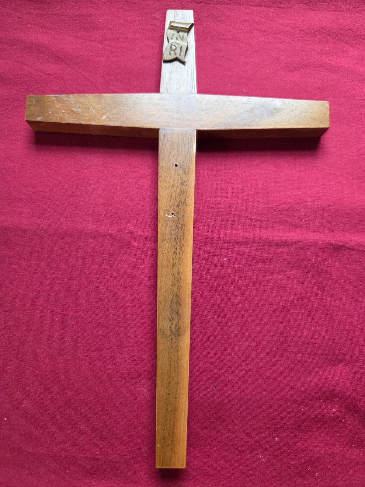 Een mooi houten kruis zonder Corpus 31 cm hoog, Ophalen of Verzenden, Gebruikt, Overige typen, Christendom | Katholiek