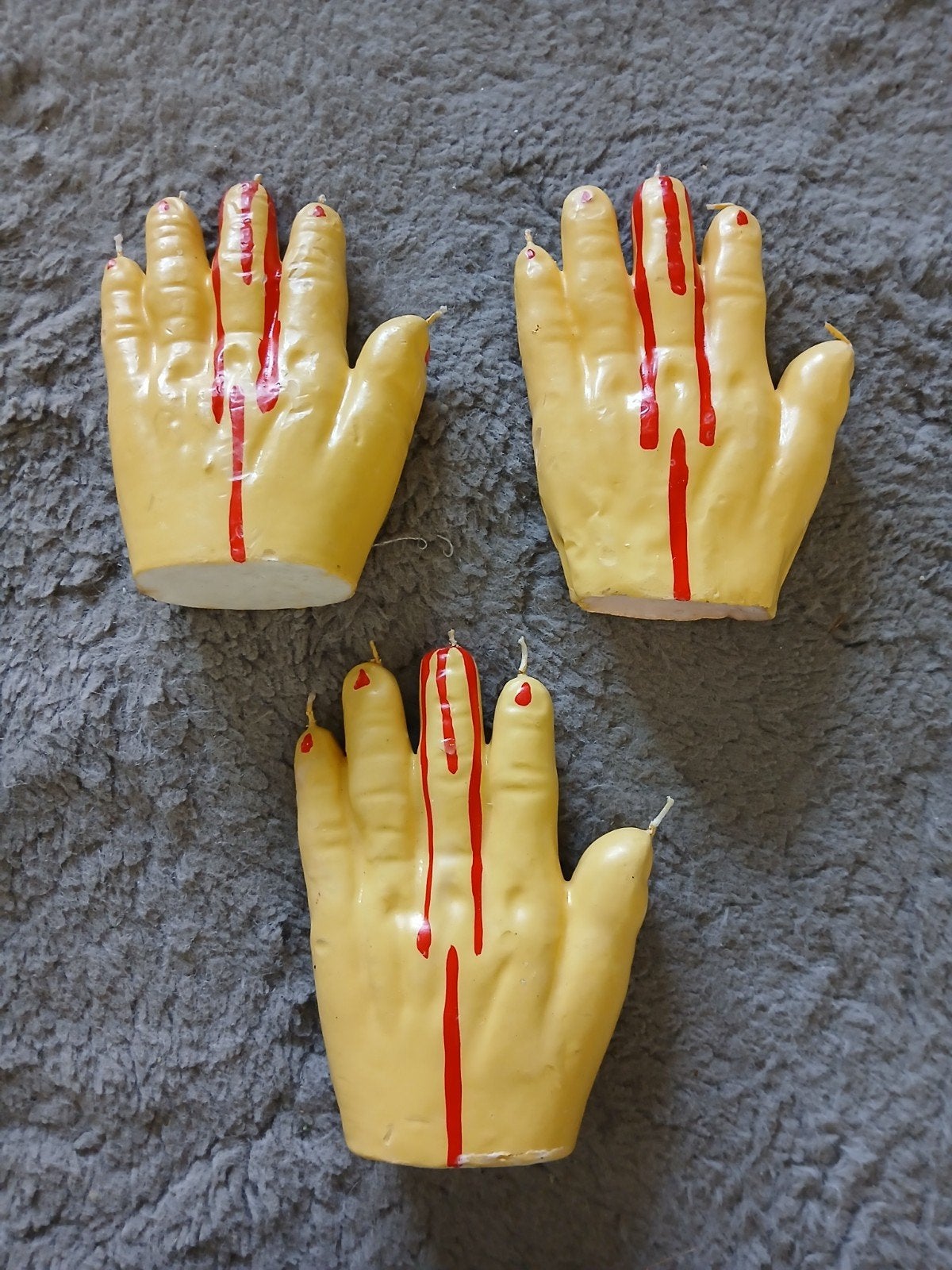 Handen kaarsen, Ophalen of Verzenden, Zo goed als nieuw, Versiering, Halloween of Griezel