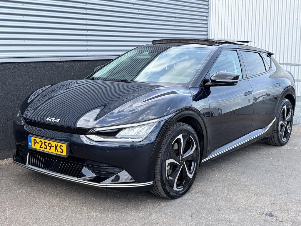 Kia EV6 Plus Advanced 77.4 kWh Schuif/kanteldak, Nieuw gelev, Auto's, Kia, Automaat, 228 pk, Achterwielaandrijving, Gebruikt