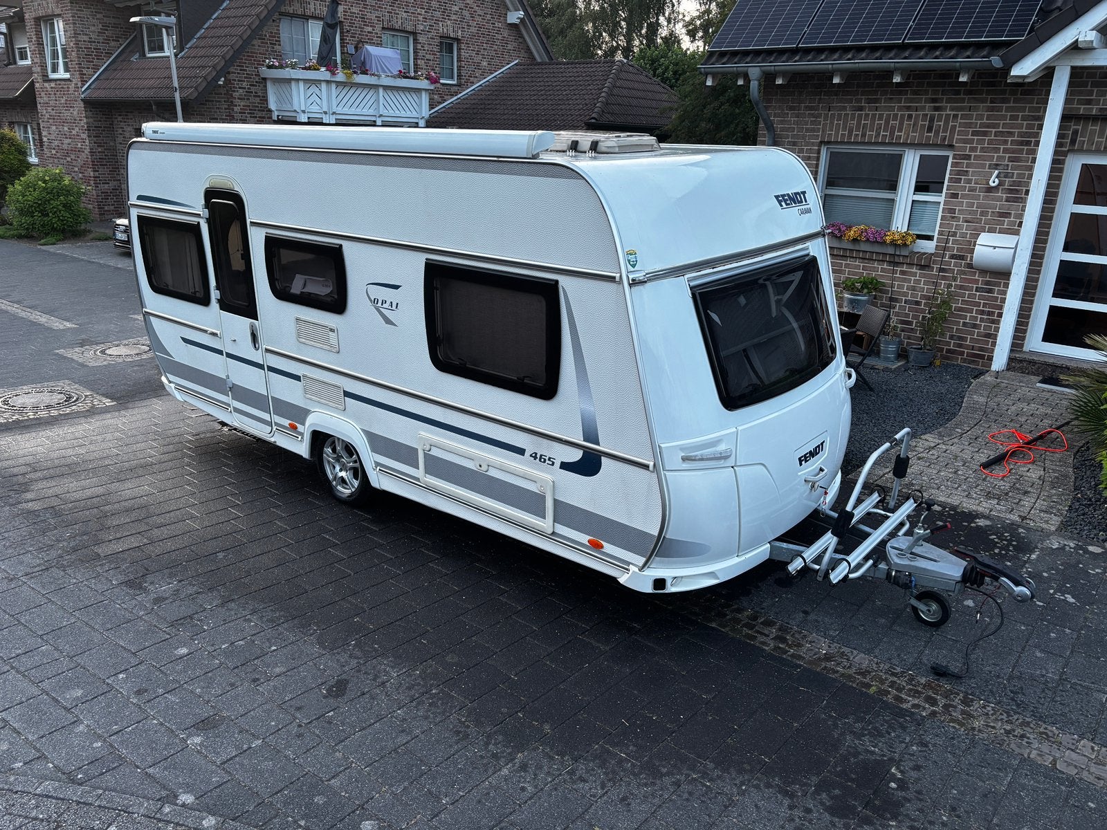 Fendt Opal 465 TG / Mover / Voortent, Caravans en Kamperen, Caravans, Rondzit, Bedrijf, Voortentlamp, Tot en met 5
