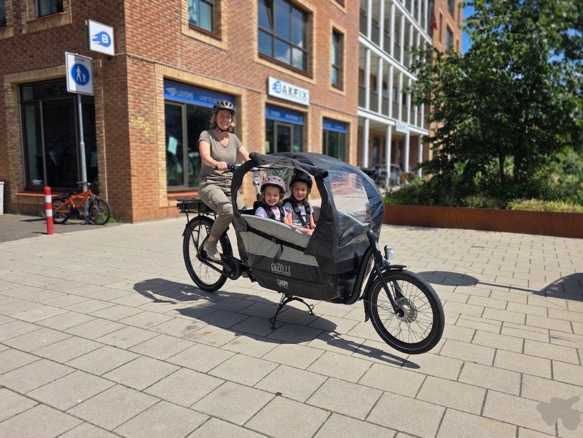 Gazelle Cabby Bakfiets met Middenmotor - Elektrisch