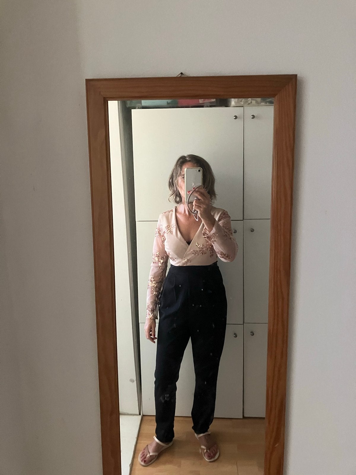 Elegante jumpsuit met pailletten - Made in Italy, Kleding | Dames, Jumpsuits, Ophalen of Verzenden, Zo goed als nieuw, Maat 36 (S)