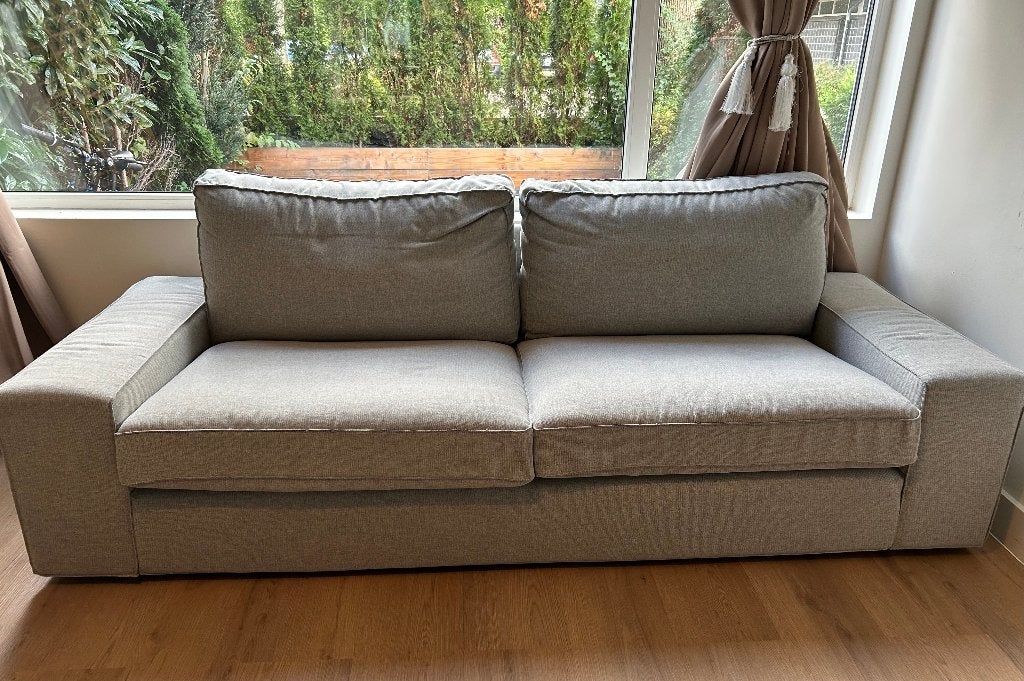 IKEA - KIVIK 3-seat sofa, Colour -Tallmyra beige/grey, Huis en Inrichting, Ophalen, Driepersoons, 75 tot 100 cm, Zo goed als nieuw
