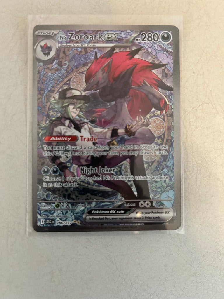 N’s Zoroark 286/217 Pokemon kaart, Verzenden, Zo goed als nieuw, Losse kaart