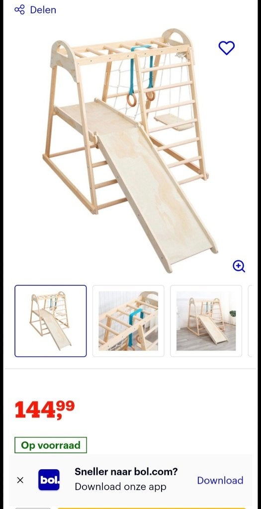 Buxibo 7-in-1 Peuterspeelset Binnenspeeltuin - Houten, Ophalen, Zo goed als nieuw, Overige typen