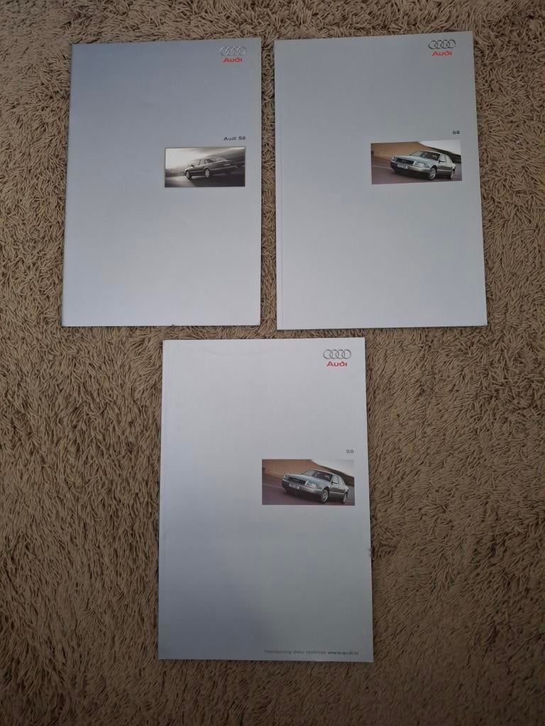 3x autofolder Audi S8 (D2), Verzenden, Audi