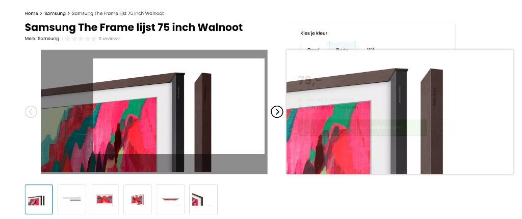 Decoratielijst Samsung The Frame 75", Ophalen of Verzenden, Nieuw