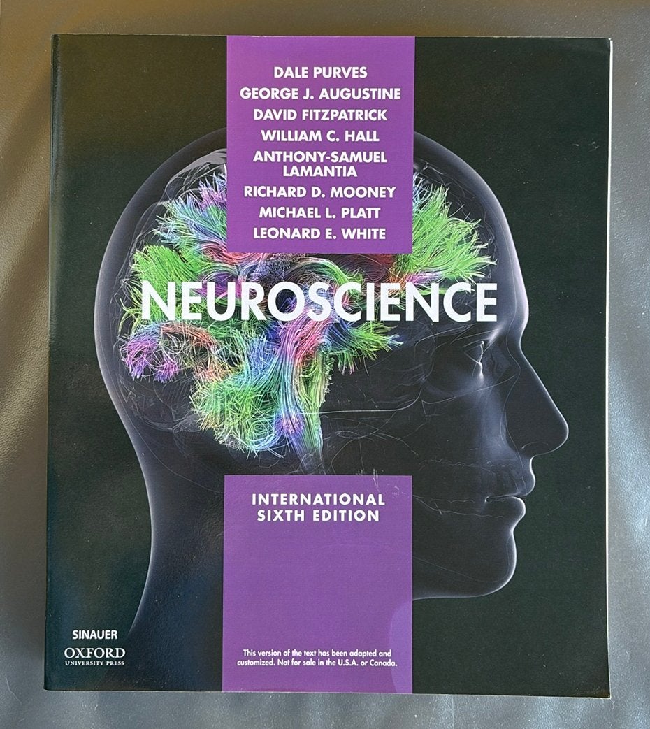Neuroscience - Purves 6e international, Boeken, Ophalen of Verzenden, Zo goed als nieuw, Natuurwetenschap