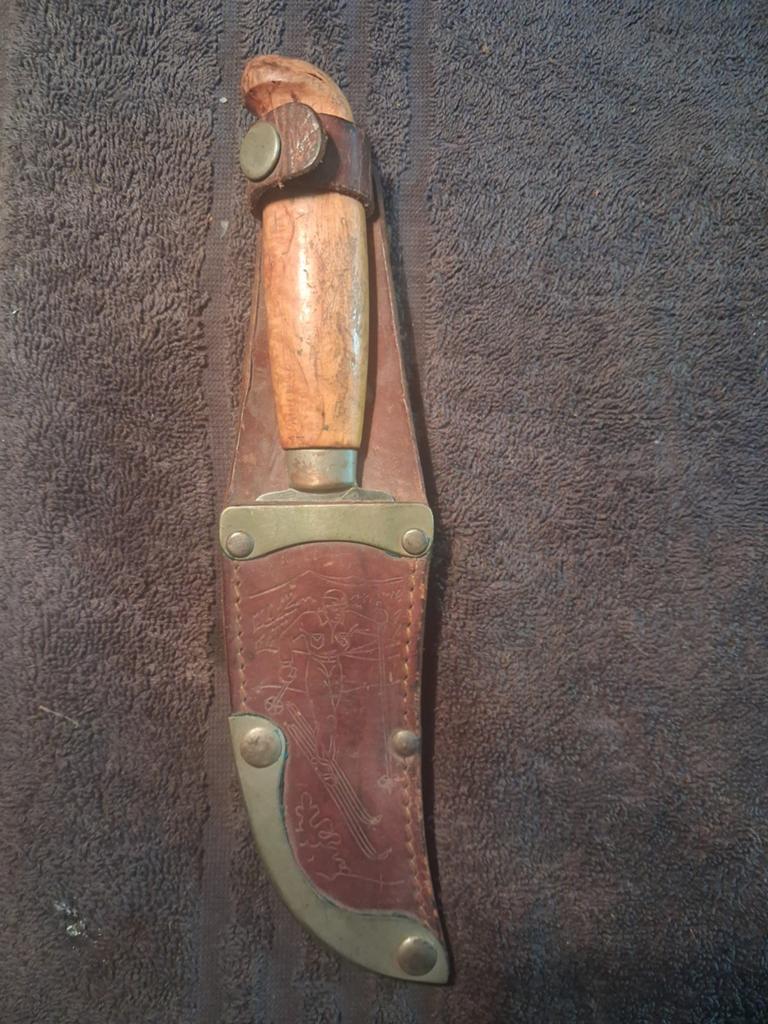 Antiek Zweeds jachtmes, Antiek en Kunst, Ophalen of Verzenden