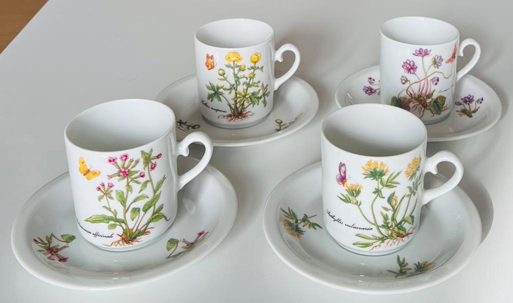 4 kop met schotels Kronester Bavaria, Antiek en Kunst, Antiek | Servies compleet, Ophalen of Verzenden