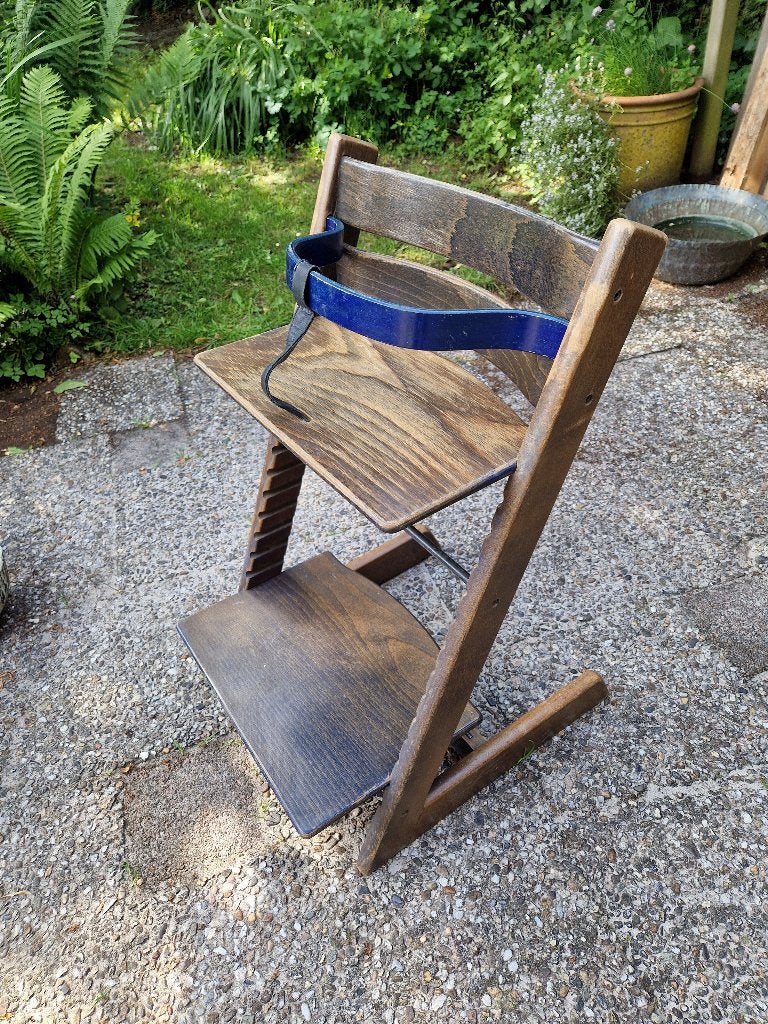 Stokke Tripp Trapp meegroeistoel inclusief beugel en leertje, Kinderen en Baby's, Kinderstoelen, Ophalen, Gebruikt, Meegroeistoel